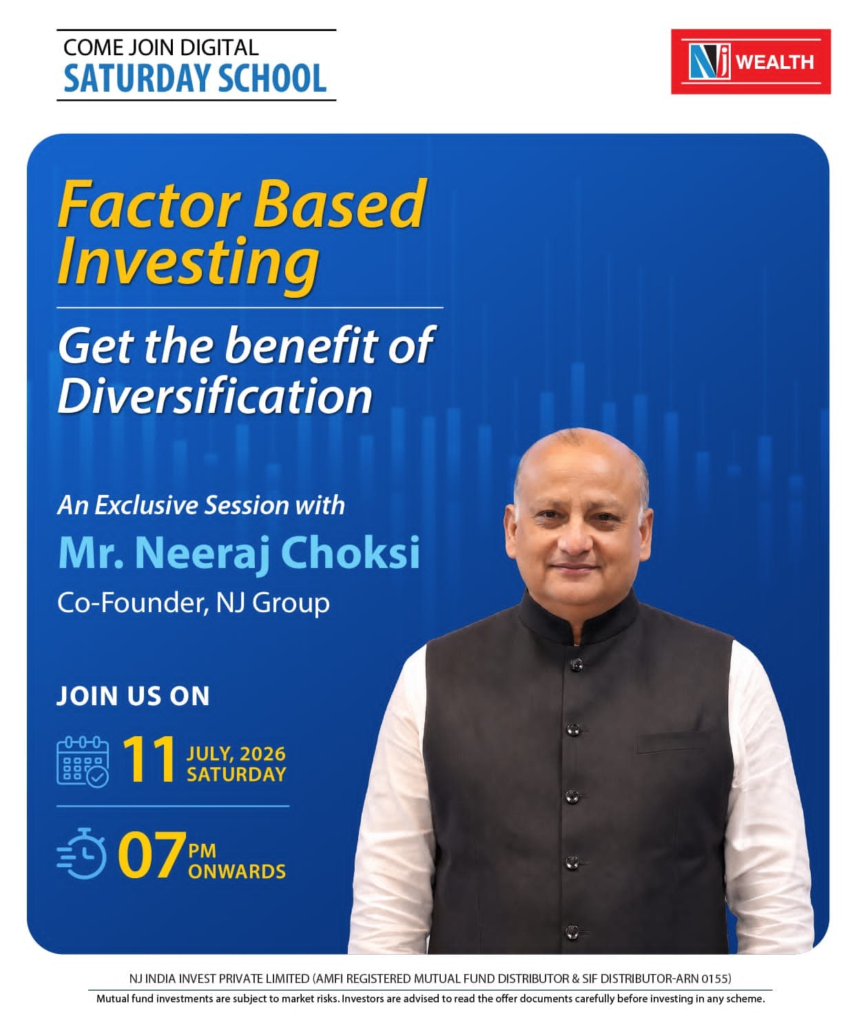 Event Speaker Mr. Neeraj Choksi - Co-Founder, NJ Group